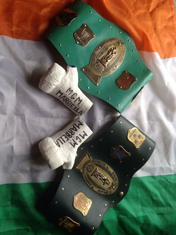 MGM's Peter McDonaghs Title Belts - MGM Boxing